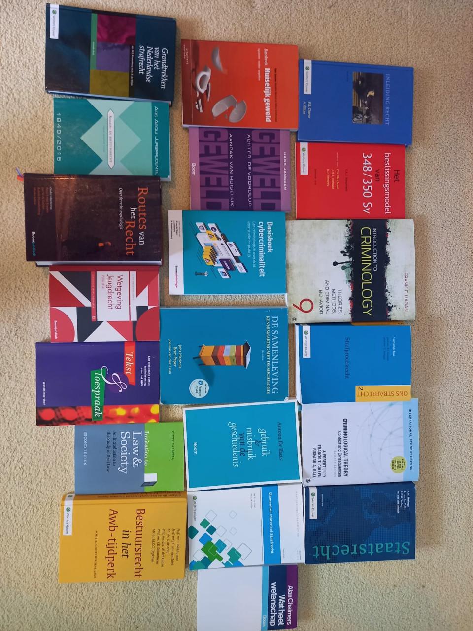 Studieboeken gebruikt bij studie Criminologie