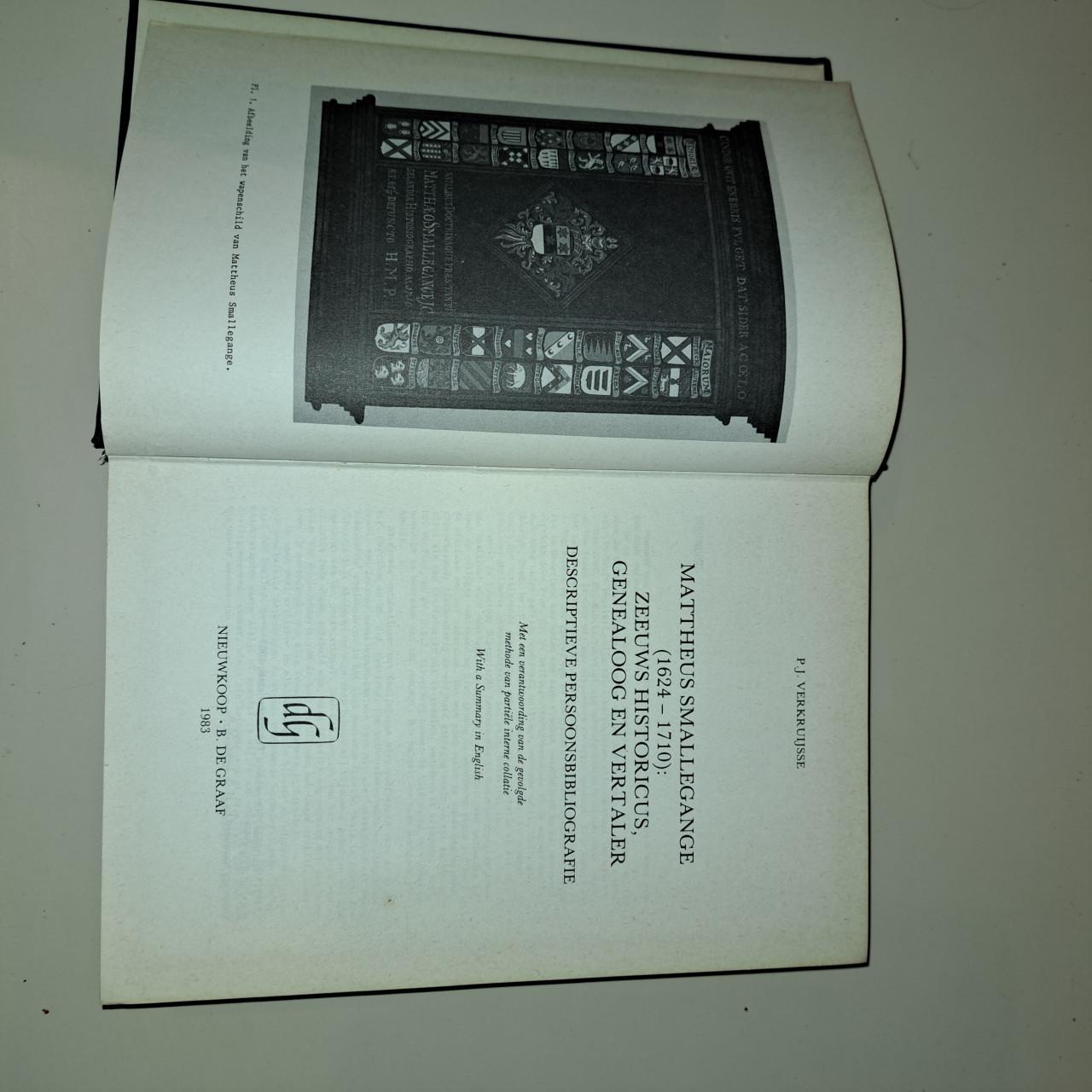 Mattheus Smallegange bibliografie