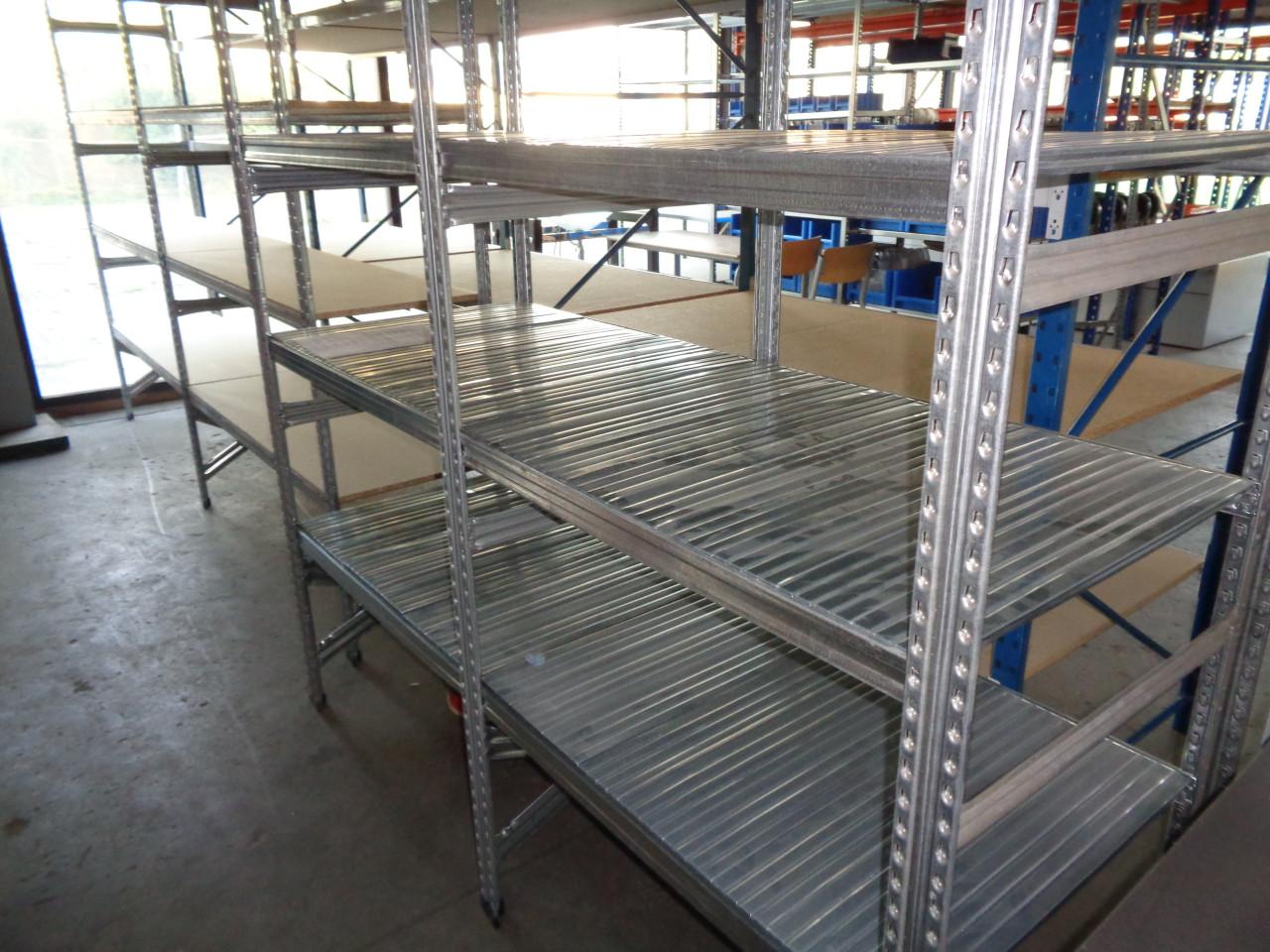 Gebruikte verzinkte magazijnstelling in diverse maten