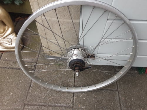 26 x 1,75 inch nexus achterwiel, 7 speed,rollerbrake rem