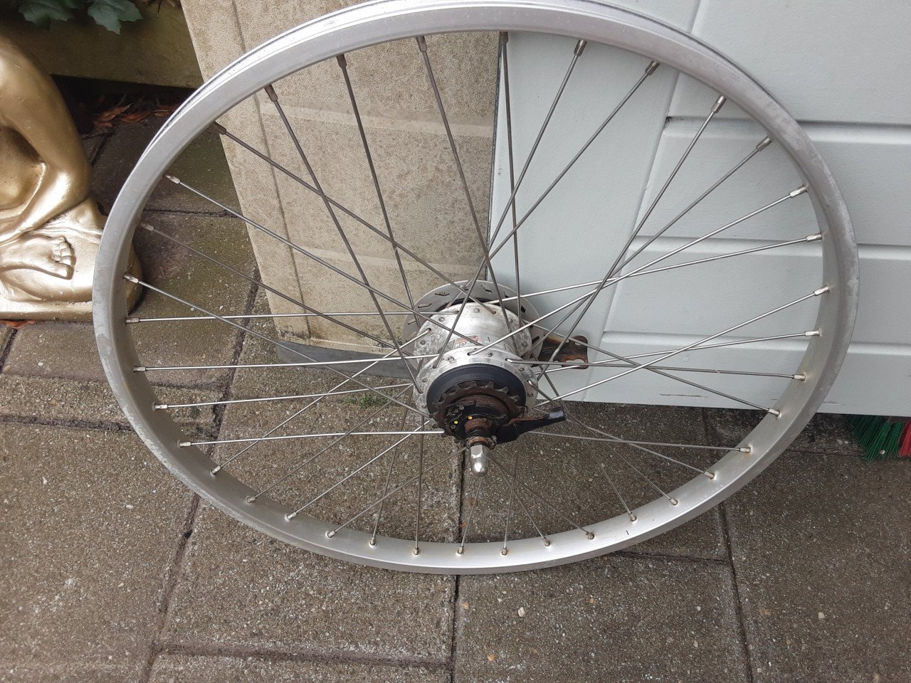 26 x 1,75 inch nexus achterwiel, 7 speed,rollerbrake rem