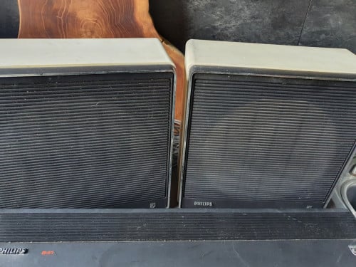 Zeldzame heel leuke vintage stereo set philips 22 RB 841 originele speakers