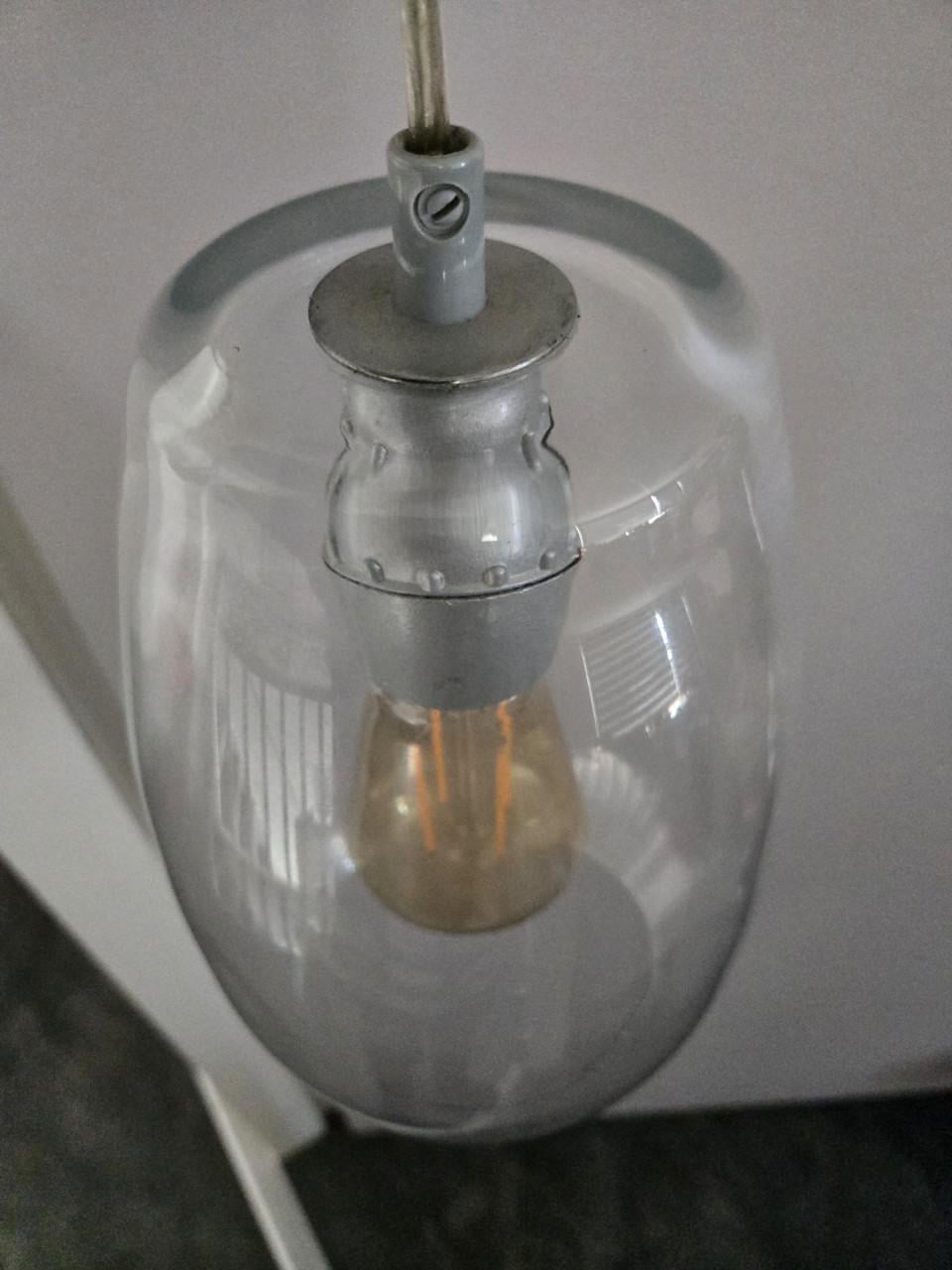 Moderne glazen hanglamp Massive 75696 Hoog 25 cm