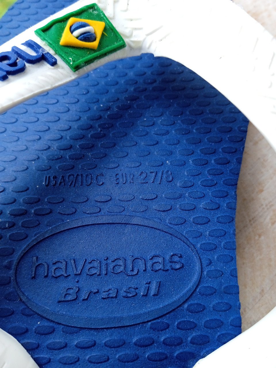 Slippers Havaianas maat EUR 27/28 ~ blauw-witte slippertjes