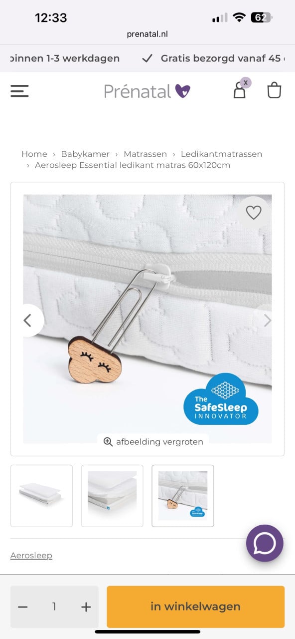 Ledikant met matras- zo goed als nieuw