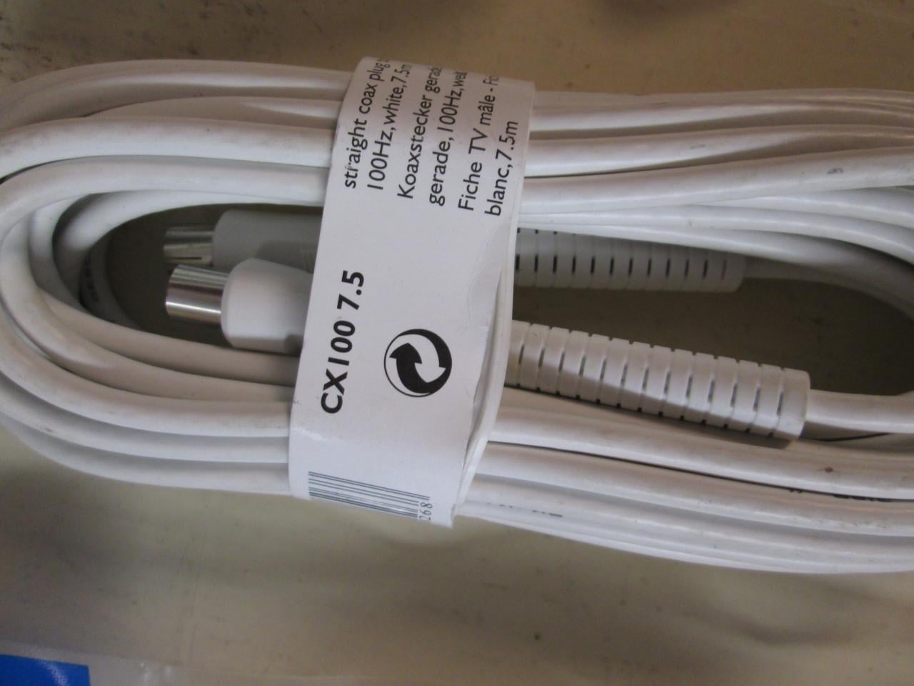 Coax kabel 10 meter of 7.5 meter nieuw