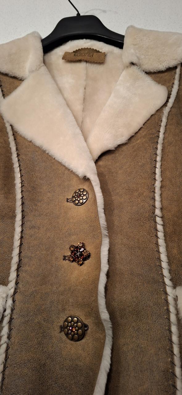 Stijlvolle shearling jas - warm, chic & uniek