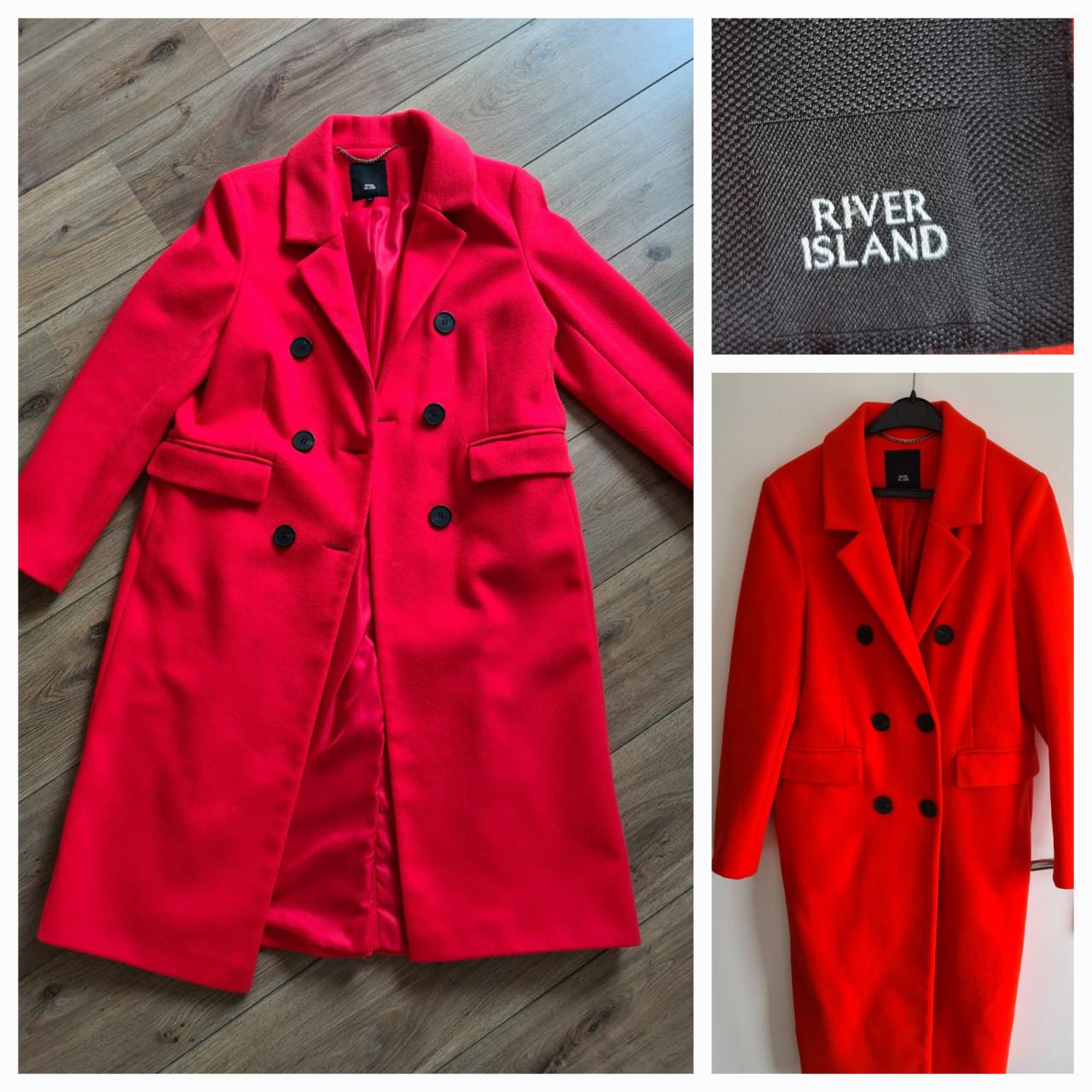 Opvallende rode jas van River Island Maat L