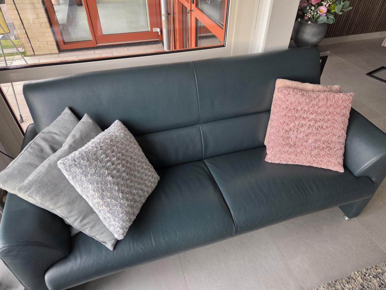 Leren bank als nieuw van Motel.