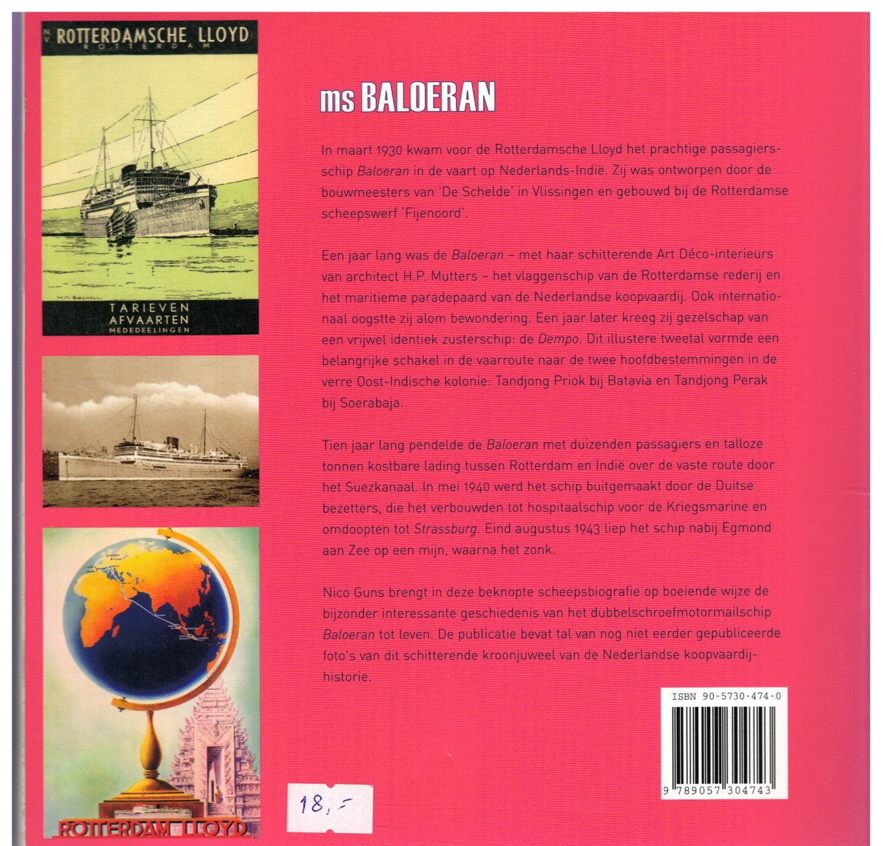 Ms Baloeran. Een beknopte scheepshistorie