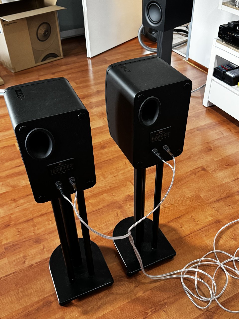 Set KEF LS50 Black Edition luidsprekers