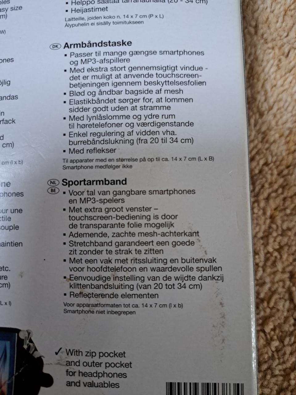 Nieuwe sport armband voor telefoon