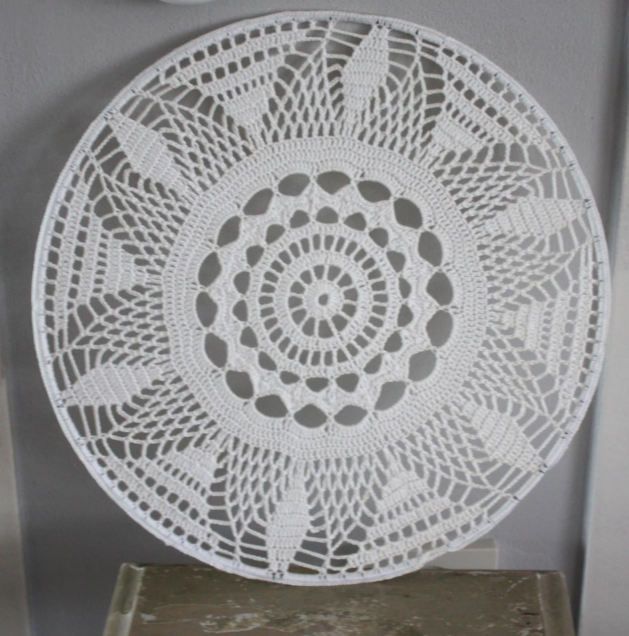 Handgemaakte gehaakte mandala wanddecoratie nr 4