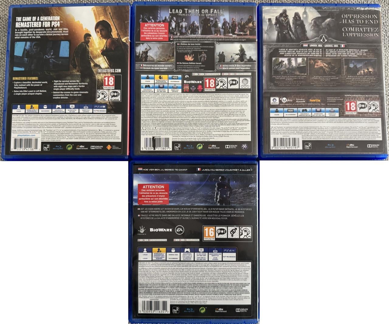 PS4 | 5 Games Bundel – €7,50 per stuk of €25 voor alles