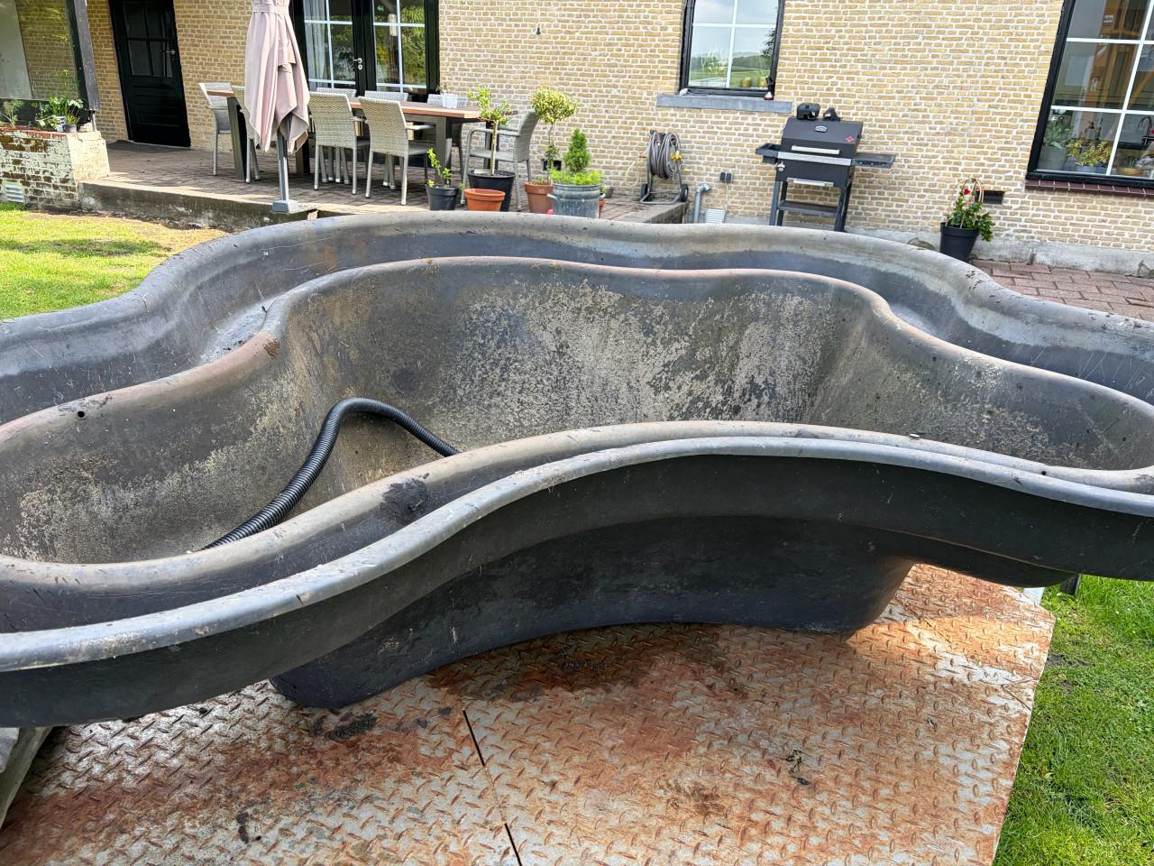 Nieuwe EPDM vijver.