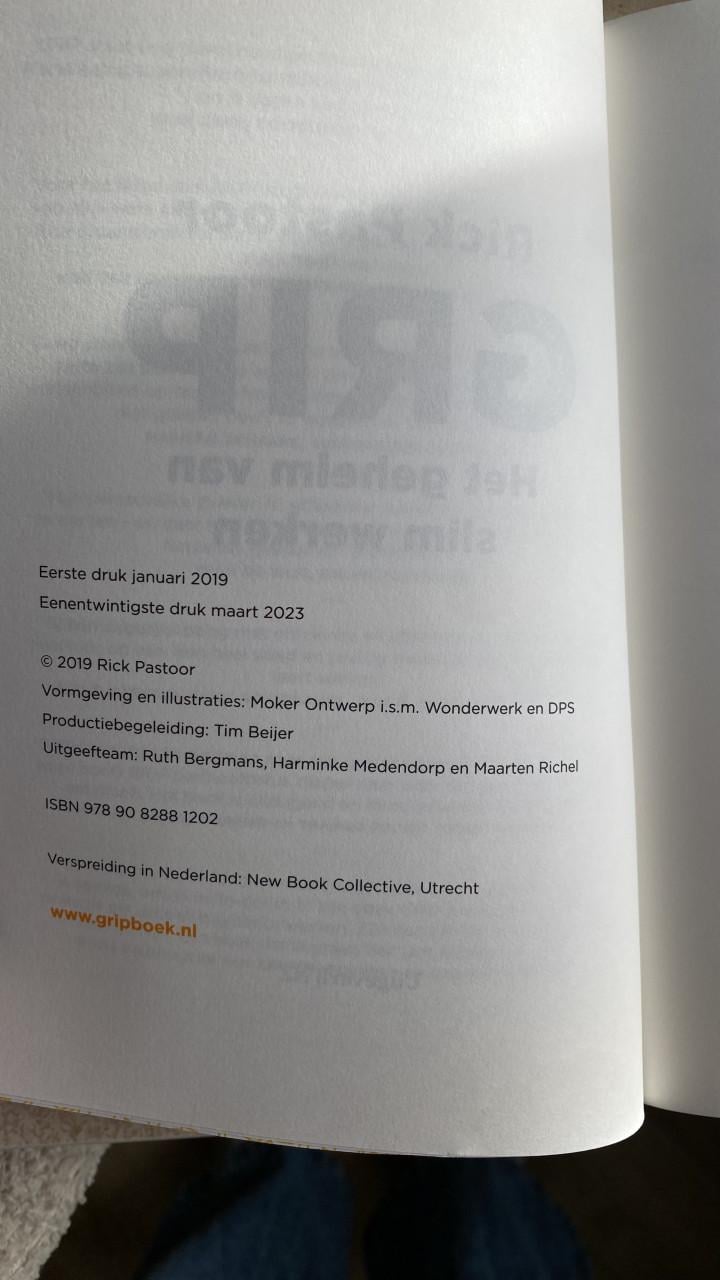 Boek Rick Pastoor - GRIP