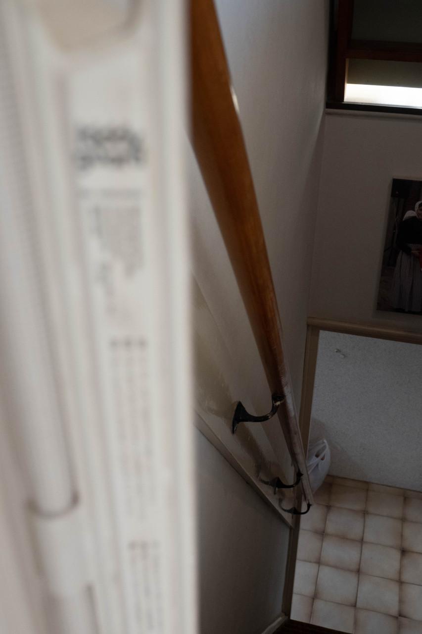 Traphekje, oprolbaar, Kiddy Guard, wit.