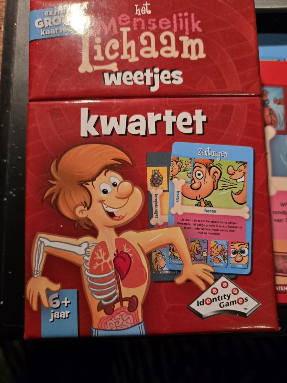 Menselijk Lichaam Weetjes Kwartet van Identity Games.