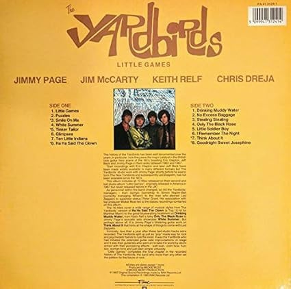 LP The Yardbirds - "Little Games"