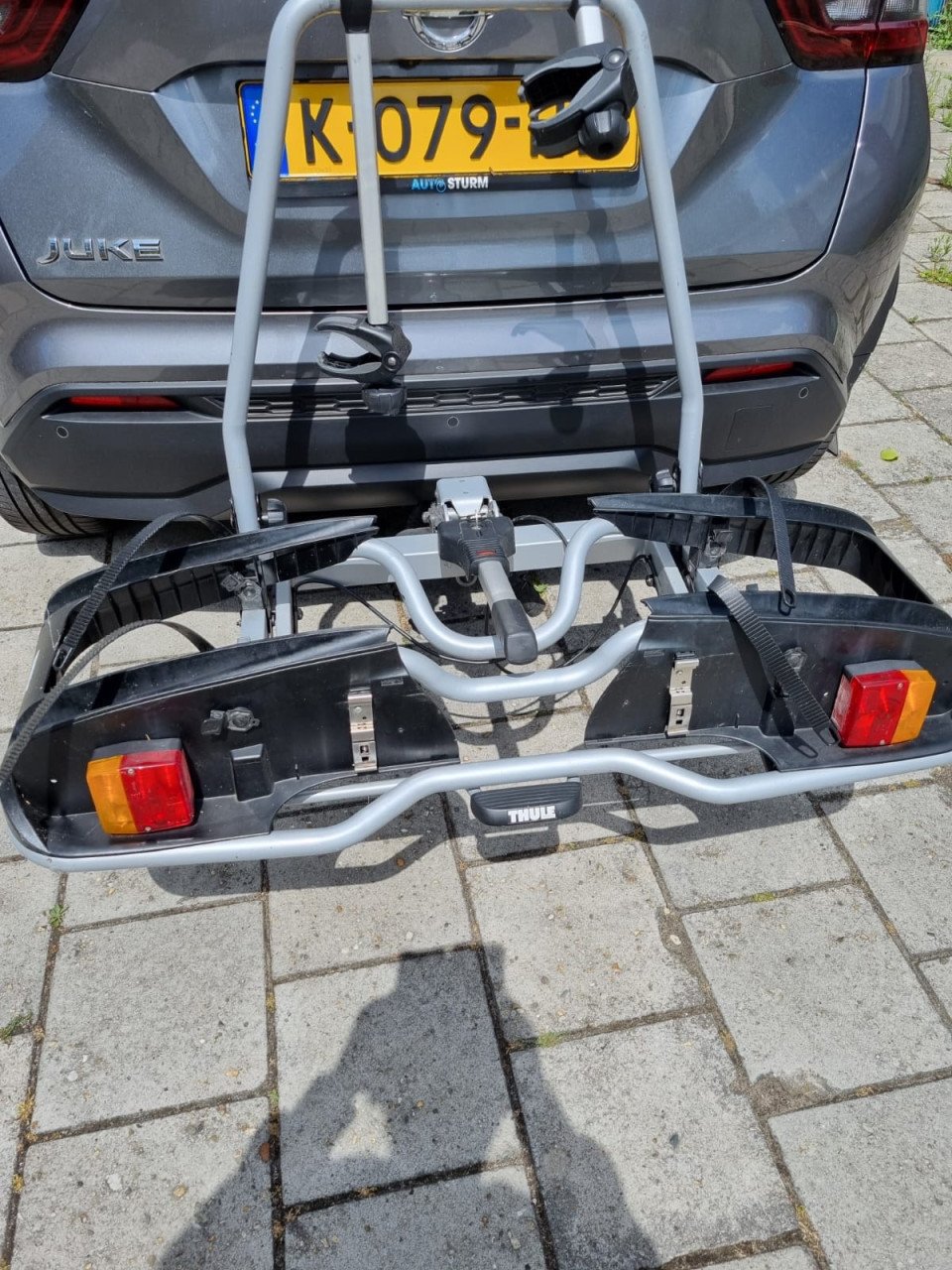 Thule kantelbare fietsendrager voor elektrische fietsen