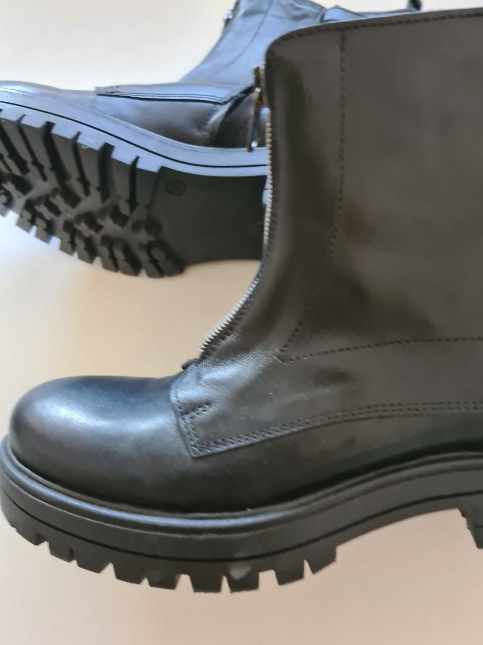 Nieuwe Shoesme zwarte leren boots maat 36