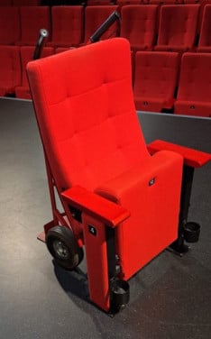 Rode bioscoopstoelen te koop