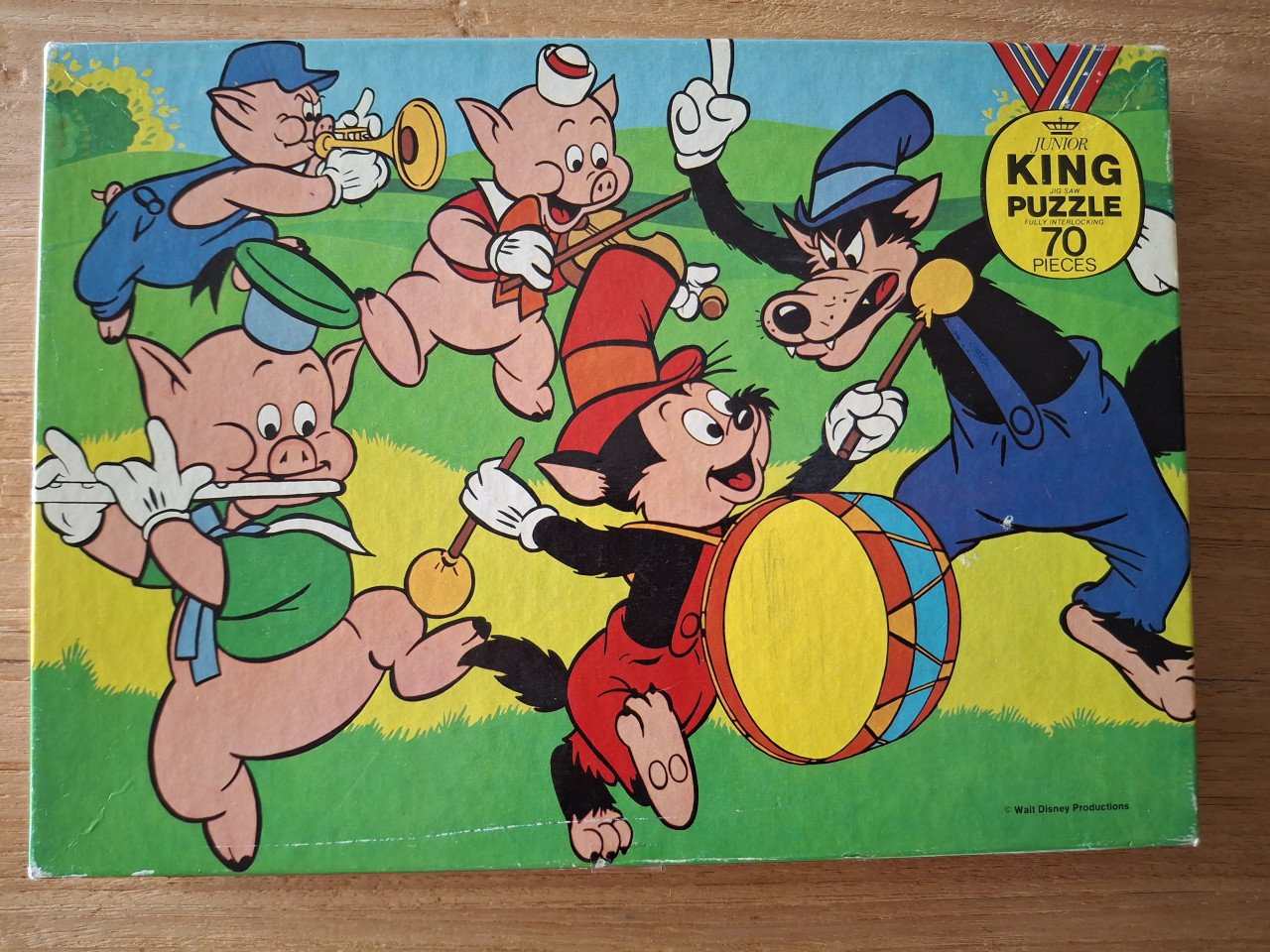 Vintage Puzzel: 3 Biggetjes