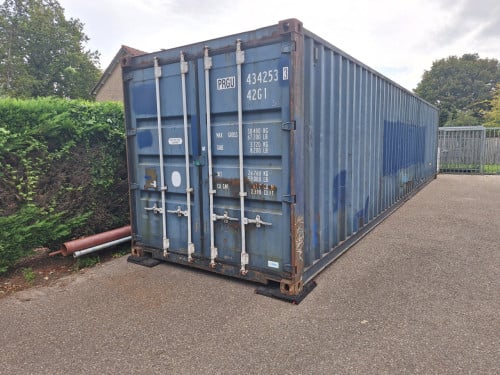 Container 40ft, zeecontainer, opslagcontainer, opslagruimte, berging