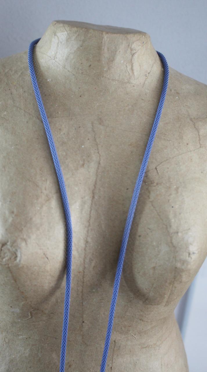 Metalen ketting blauw