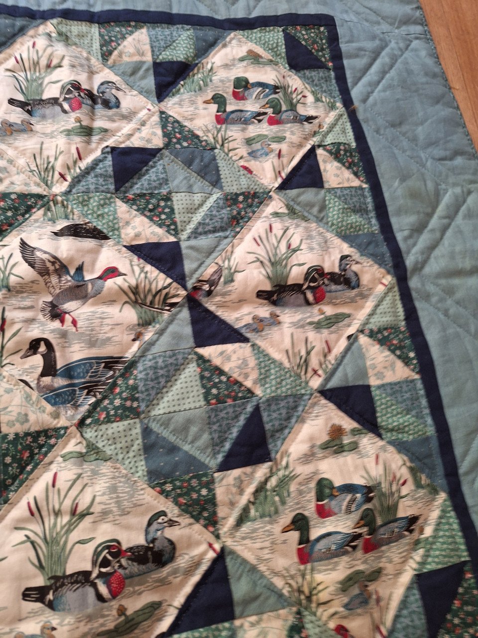 Handgemaakte quilt