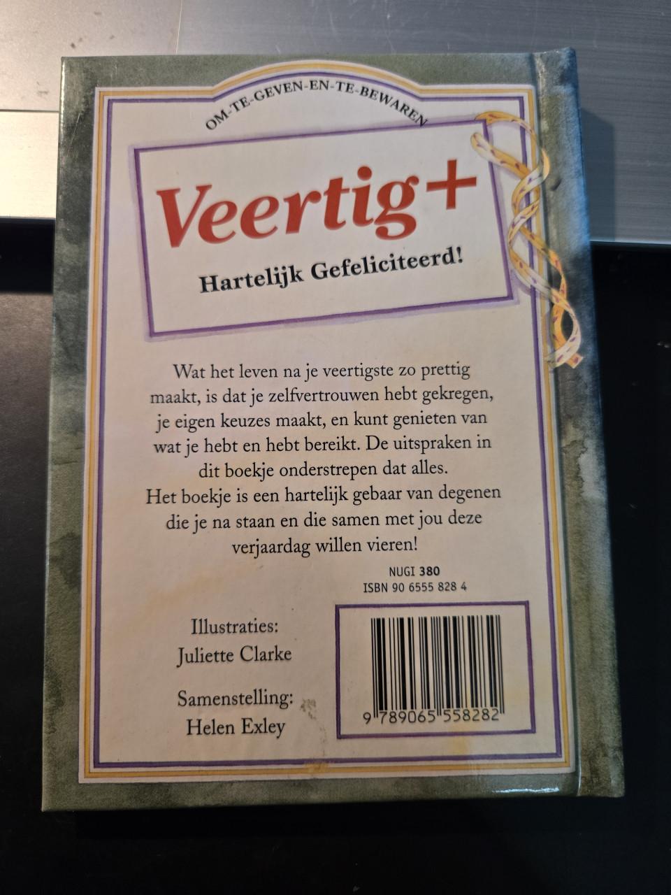 Geschenkboekje 'Veertig+ Hartelijk Gefeliciteerd!' 2e druk 2000