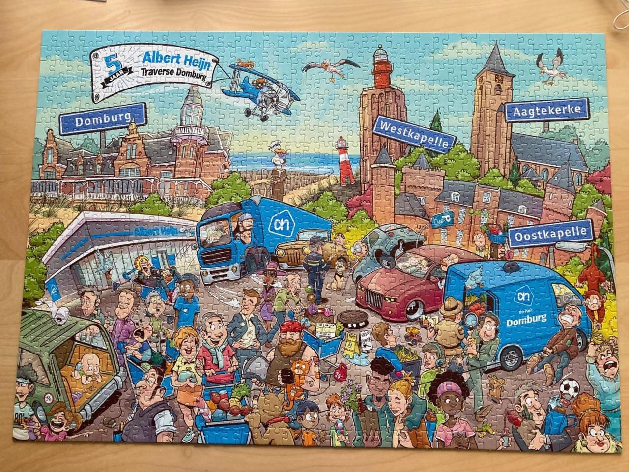 Cartoon puzzel AH Domburg