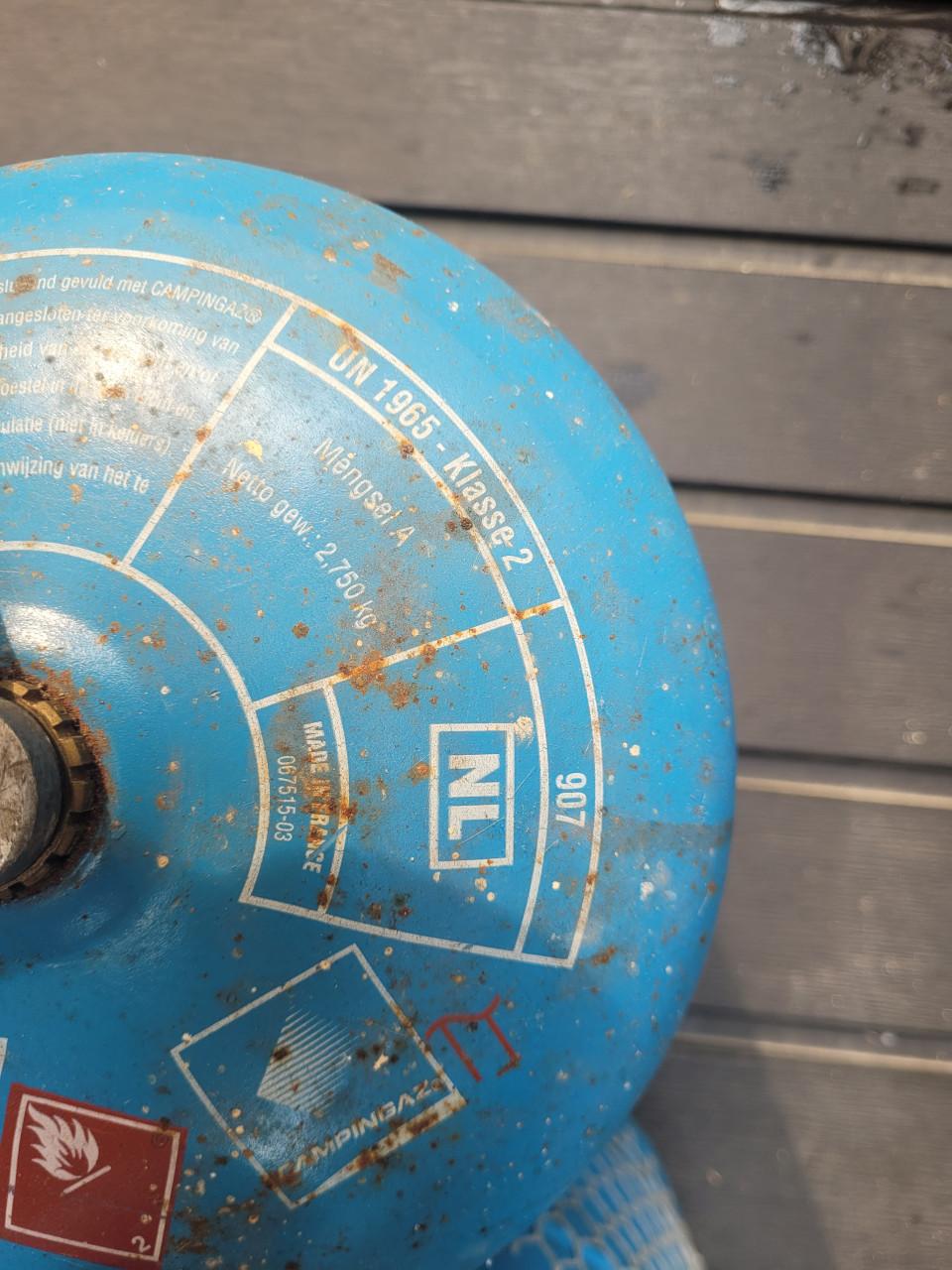 Campingaz gasflessen 907 (leeg) set inclusief drukregelaar