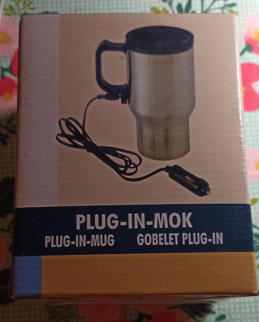 Plug-in-mok auto reizen elektrische beker, 12V