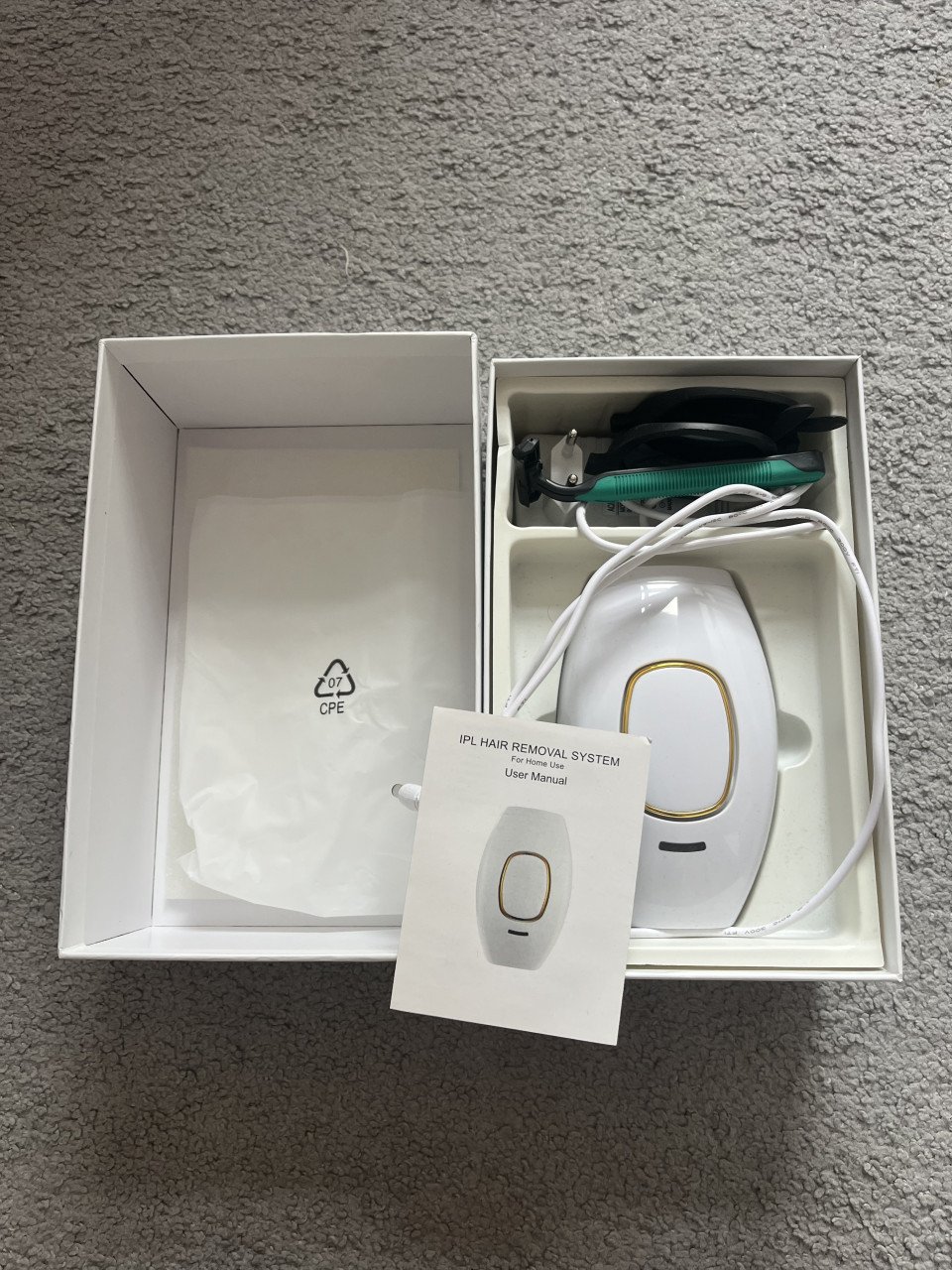 IPL hair removal instrument