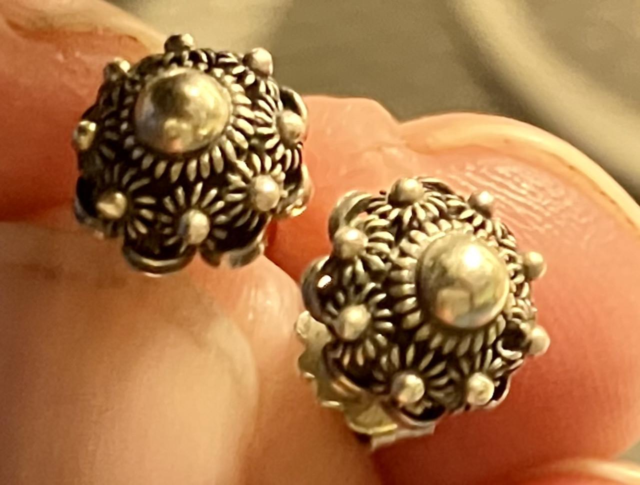 Zeeuwse knop sieraden, zilver, filligrain