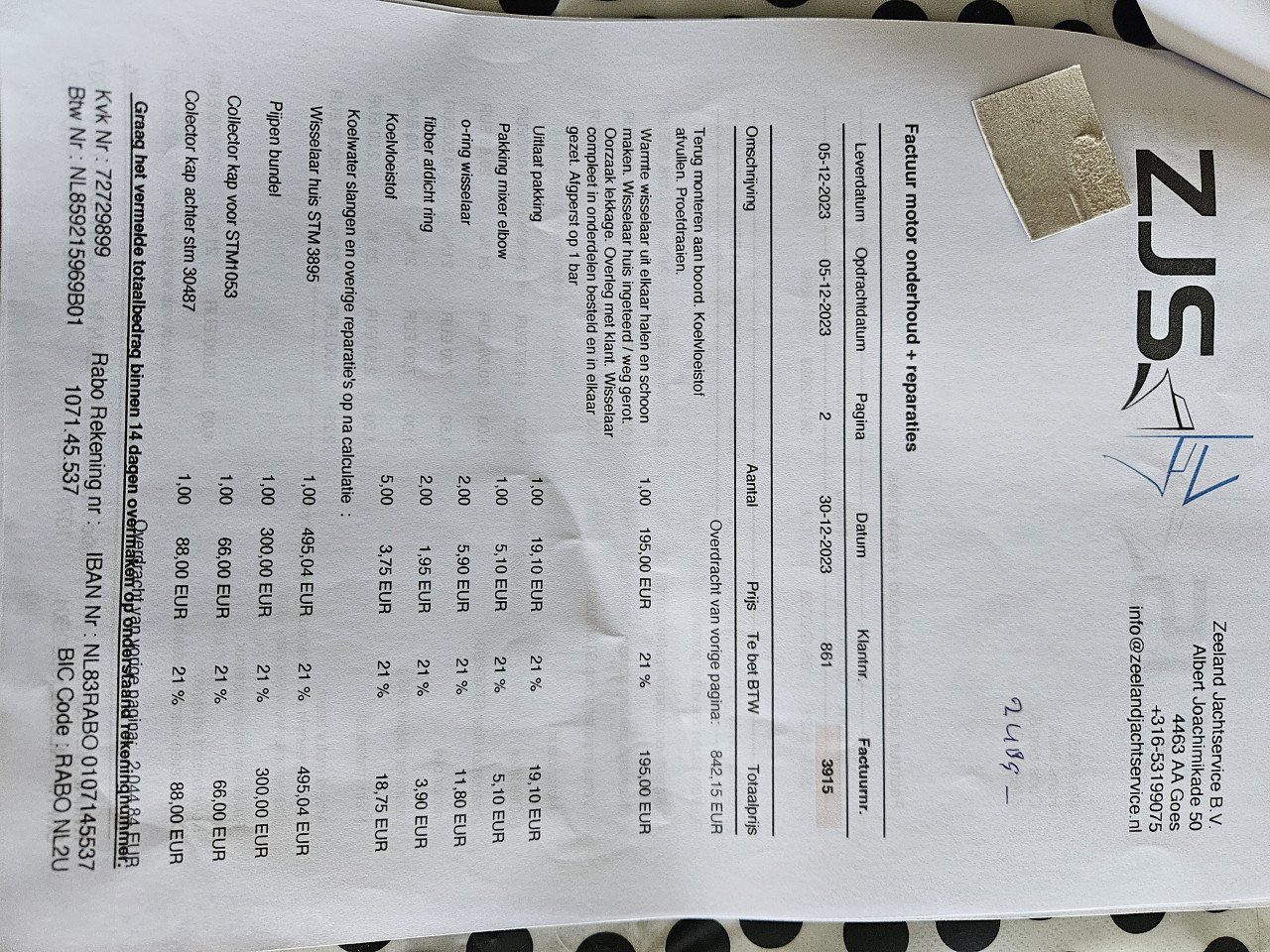 Goed onderhouden Maril 625 sloep met 22pk dieselmotor.