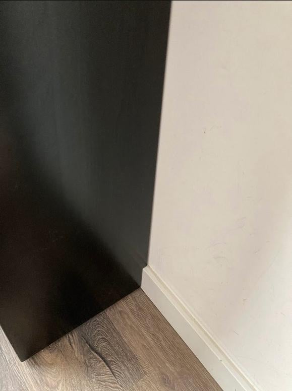 Stalen ombouw/omkasting verdeler vloerverwarming voor in hoek