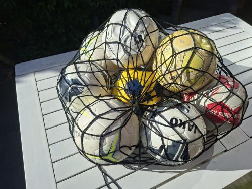 Set Voetballen met ballennet