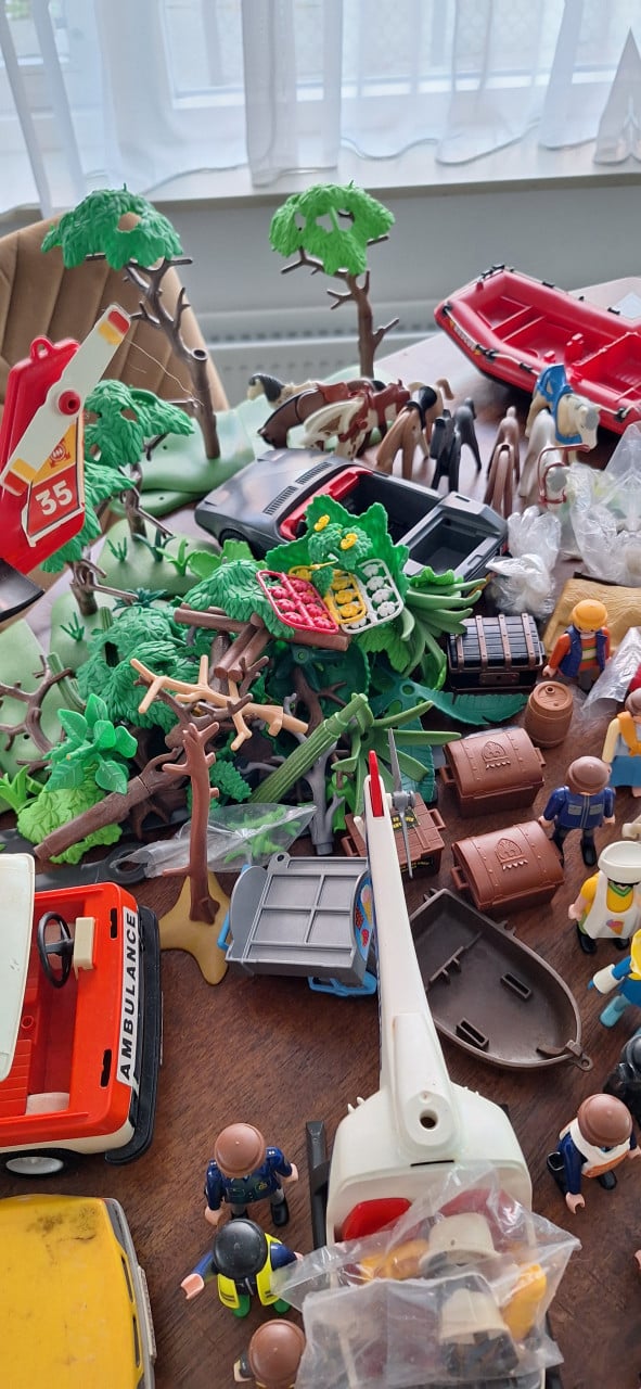 Partij playmobile te koop, BIEDEN!