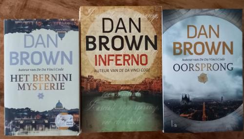 3x boeken Dan Brown