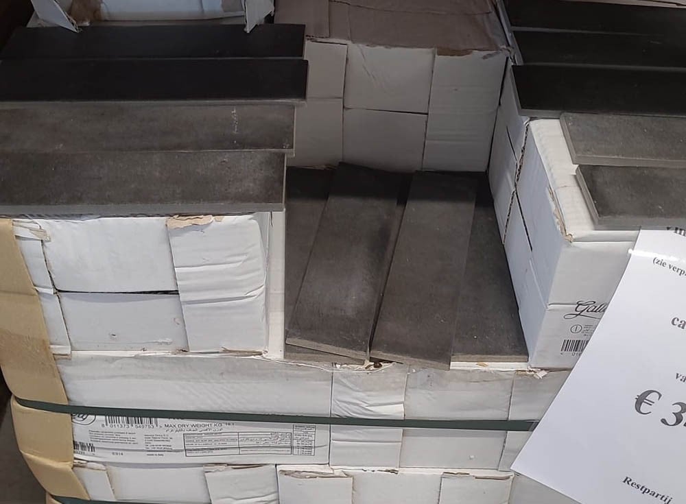 3035-229 Vintagelook tegels, antraciet, 7x28 cm, van € 67,88/m² voor