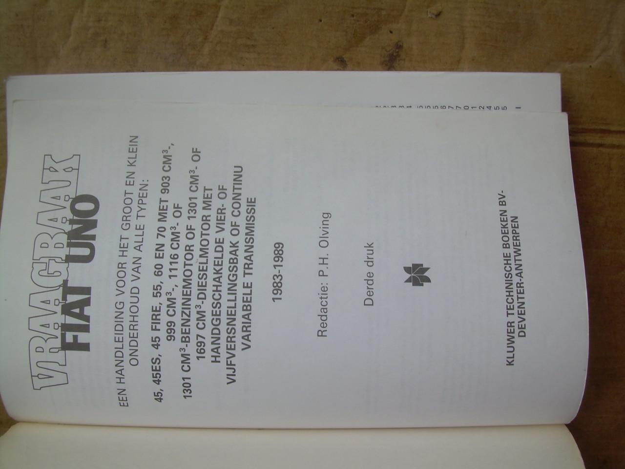 Vraagbaak Fiat Uno bwj. 1983 - 1989