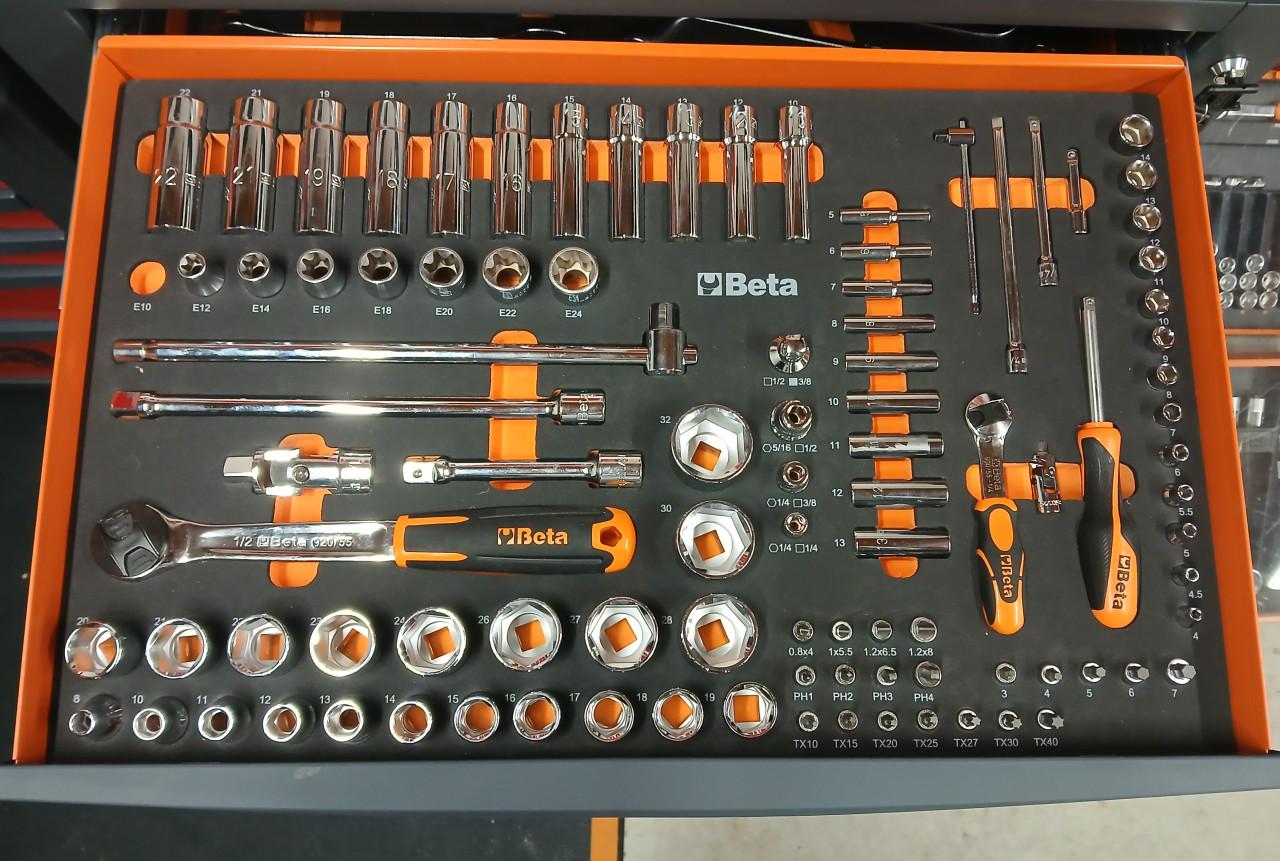 Beta gereedschapswagen RSC24 - gevuld