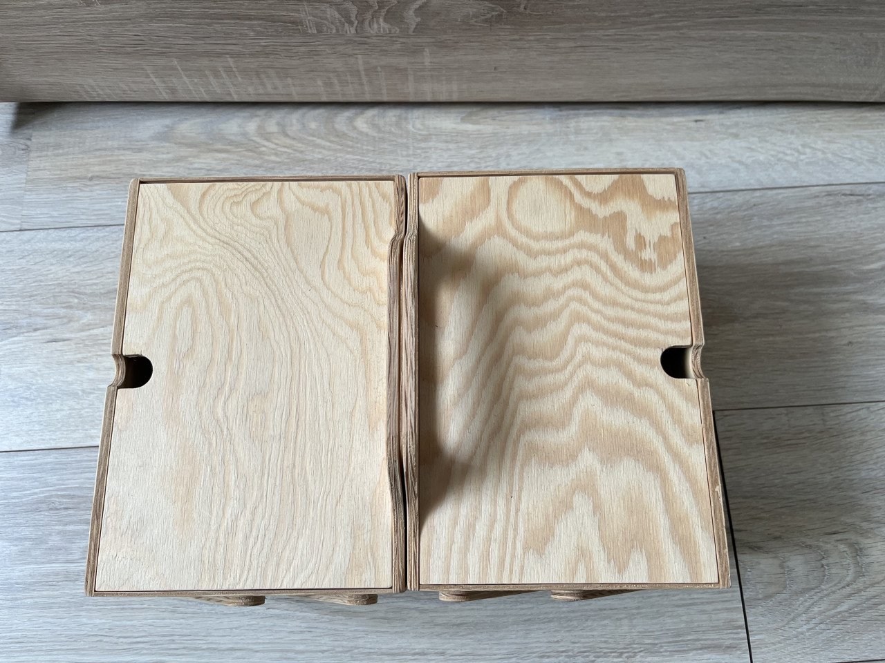 Houten opbergkist