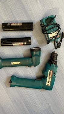 Boormachine set incl lamp, batterijen en oplader