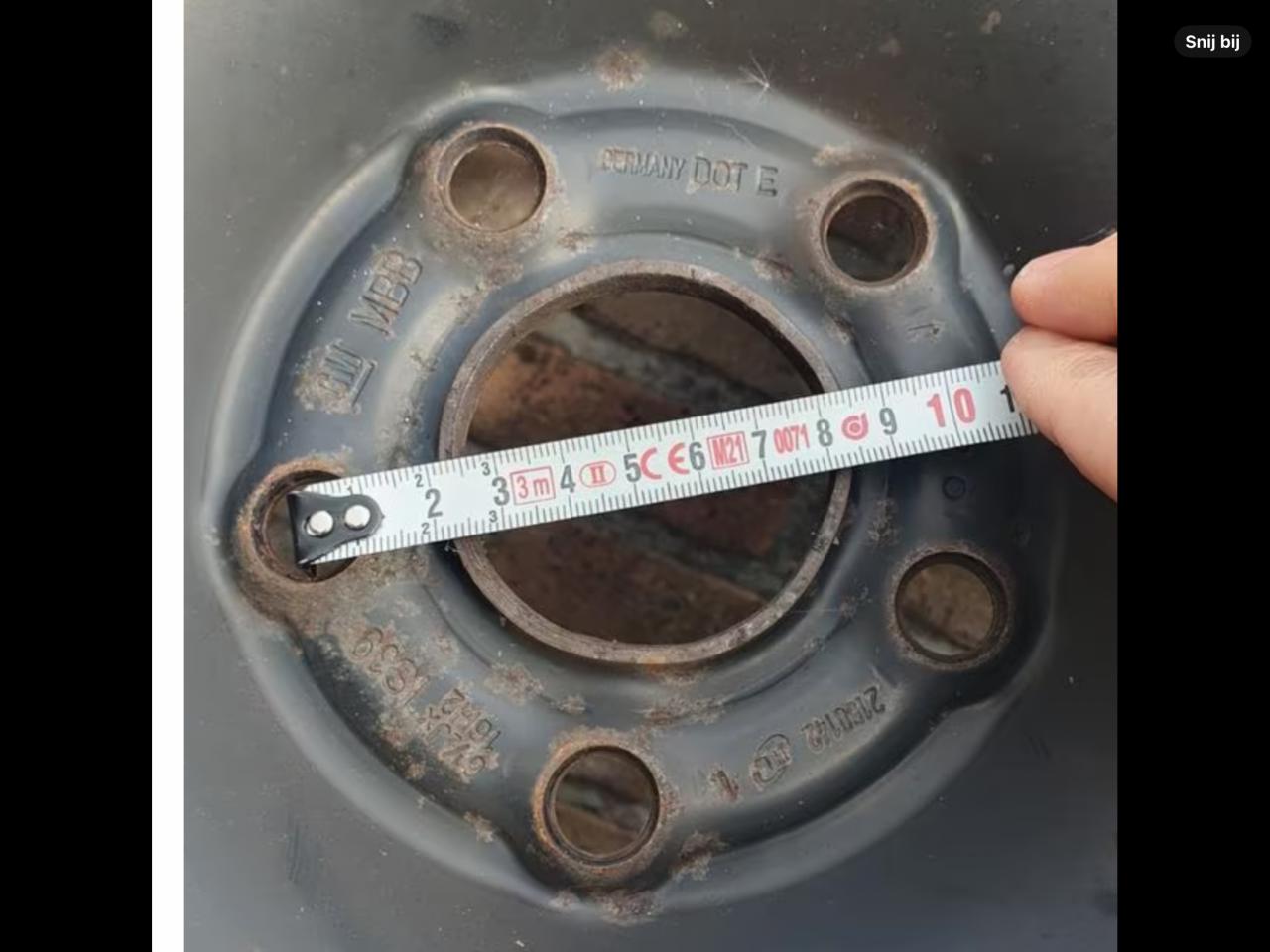 Reservewiel Opel Astra Mokka thuiskomer