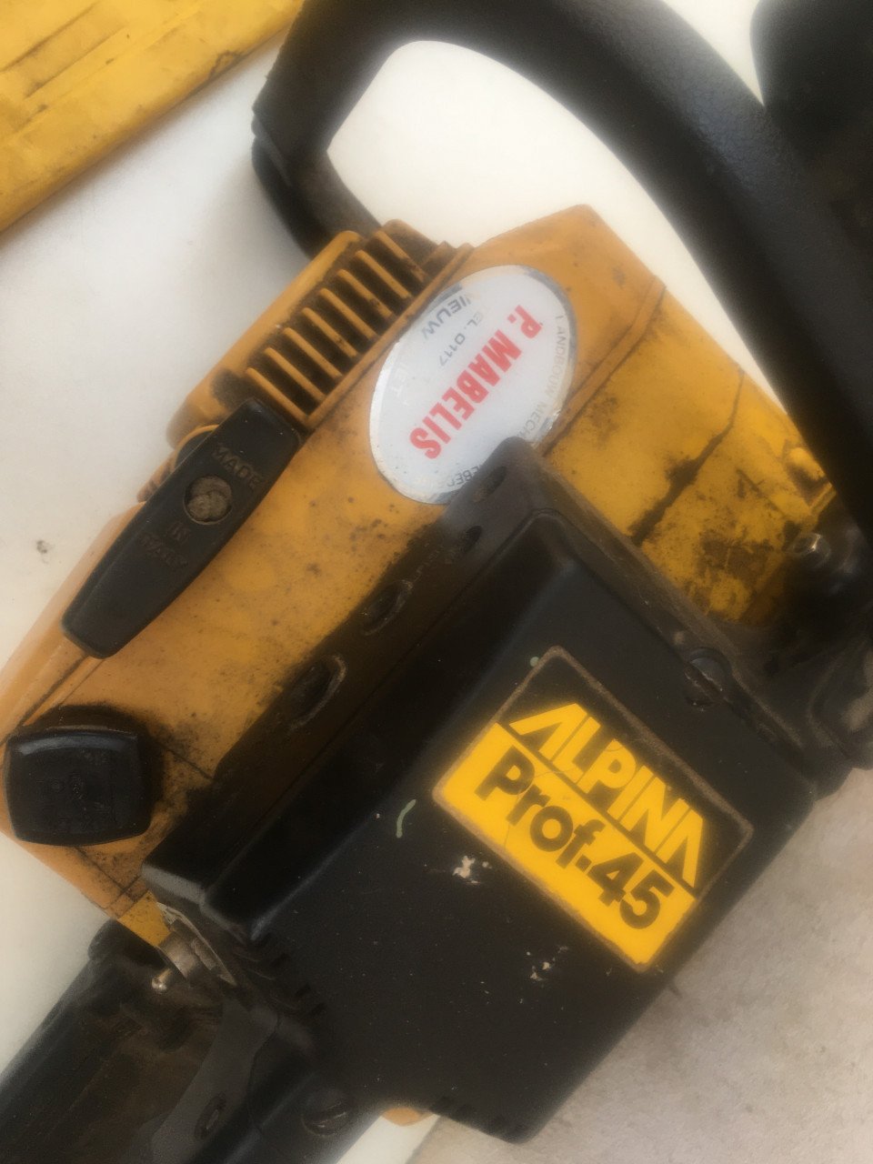 Motorzaag/ kettingzaag alpina prof 45 zaagblad 40 cm goede zaagketting
