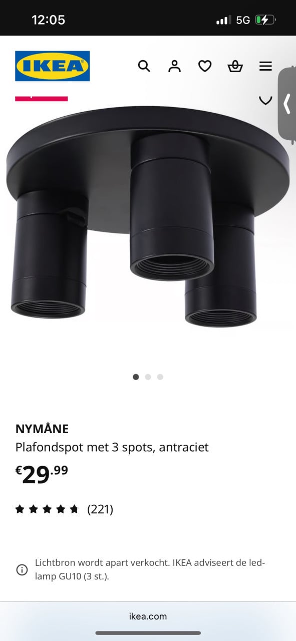 Gratis lamp