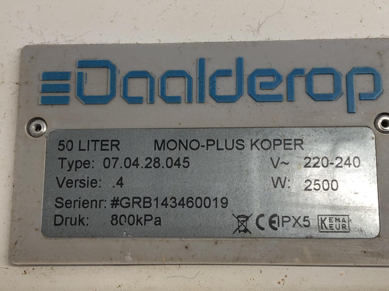 Daalderop elektrische waterboiler